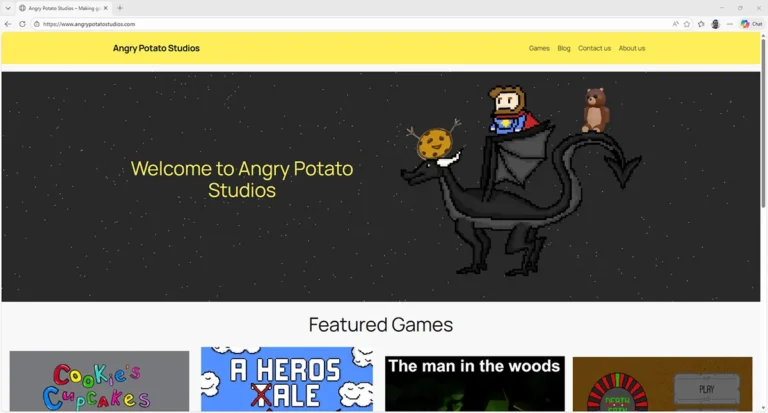 Angry Potato Studios Website