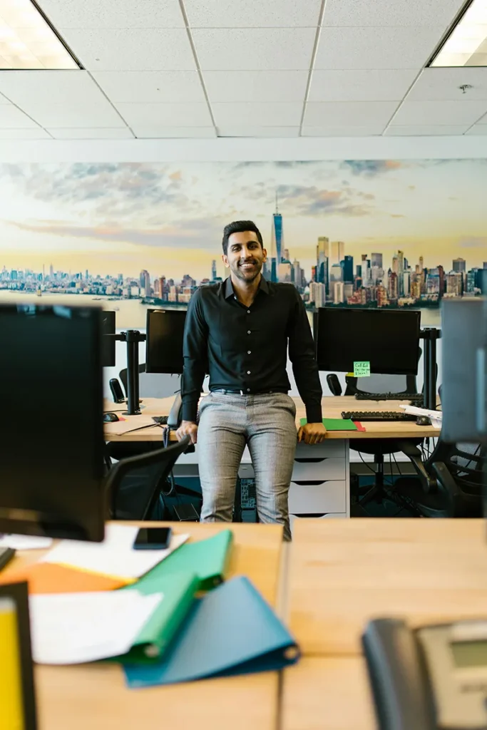 Happy Office Worker